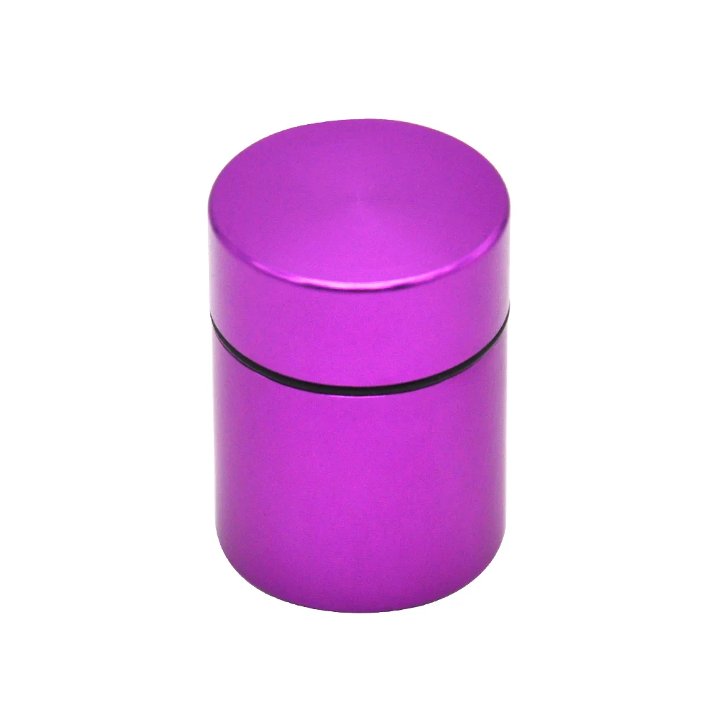 HONEYPUFF Aircraft Aluminum Airtight Stash Jar 1.3Inches Multi-Use Vacuum Seal Herb Storage Container Tobacco Stash Box Pill Box view 6