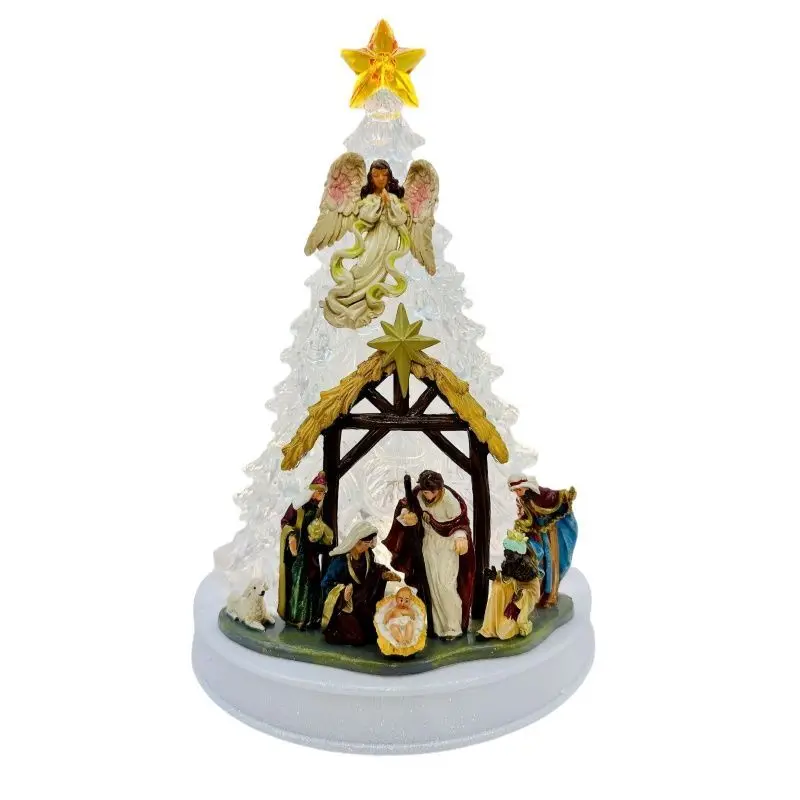 صندوق موسيقى ممتاز بسيط كلاسيكي ثلاثي الأبعاد هدية للزوجين كرتونية لعيد الميلاد