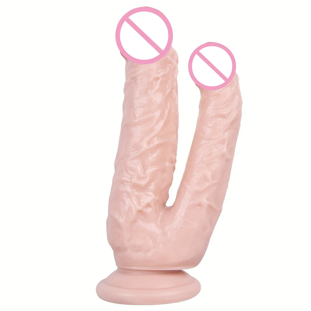 Double Dildos with Suction Cup Realistic Dildo Big Penis Butt Plug Vagina Anal Adult Sex Toys For Woman Lexbian Adult 18+