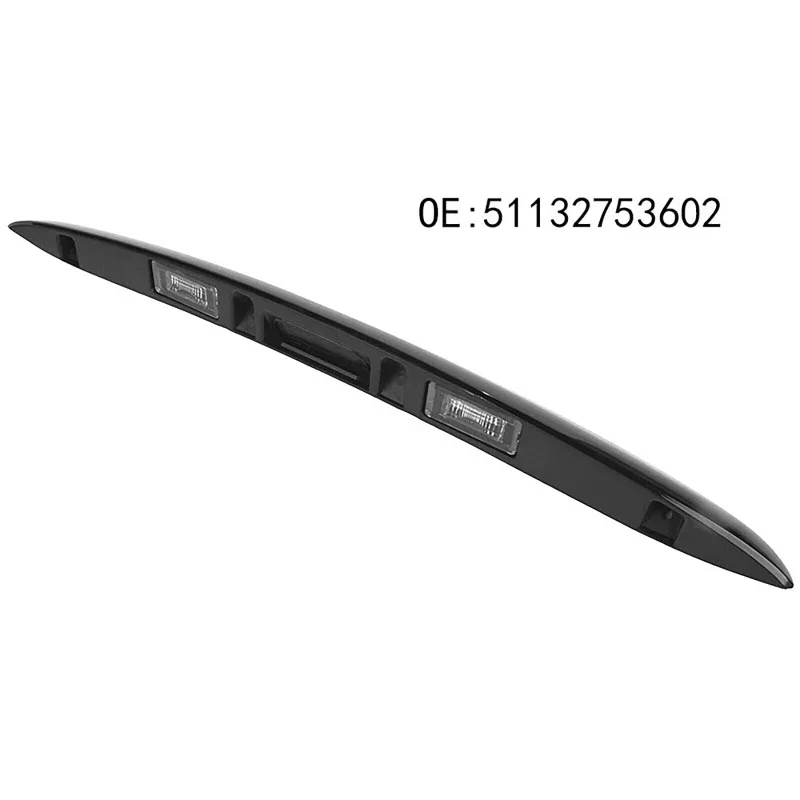 Rear Trunk Tailgate Door Handle With Light For Bmw Mini Cooper R55 R56 R57 R58 R59 R60 R61 2007-2013 Chrome Black