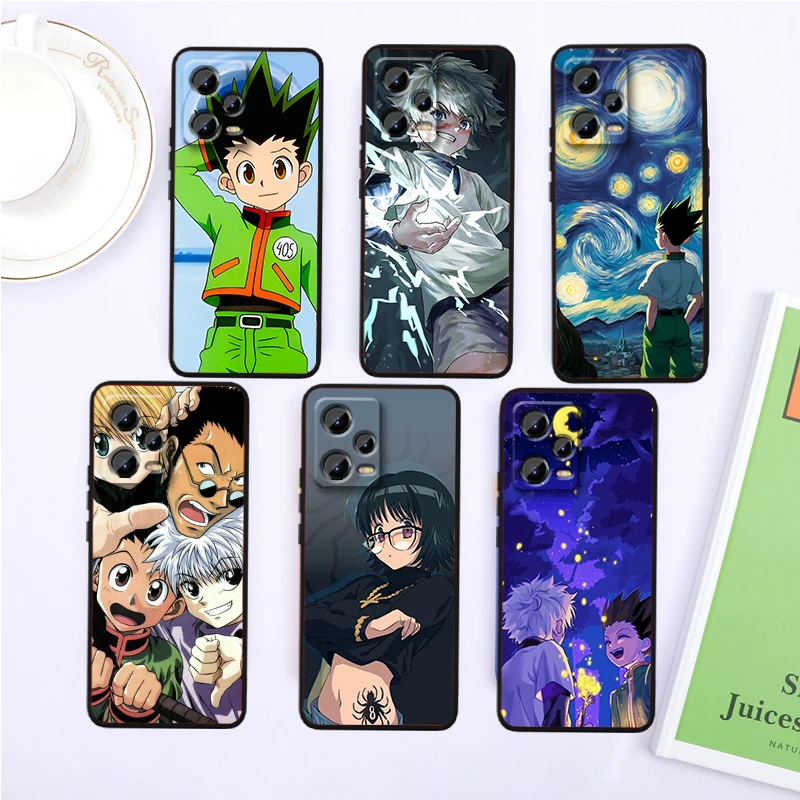 

Anime Cool Hunter X Hunter For Xiaomi Redmi Note 13 12R 12 12S Turbo 11 11T 11S 10 10S Pro Plus 5G Black Cover Phone Case