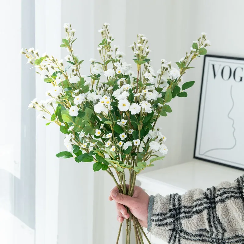 Künstliche Blumen Handgefertigte Gänseblümchen für Zuhause, Tisch, Vase, Garten, Festival, DIY-Kranz, Hochzeit, Brautstrauß, Bonsai-Dekoration – Detail 9