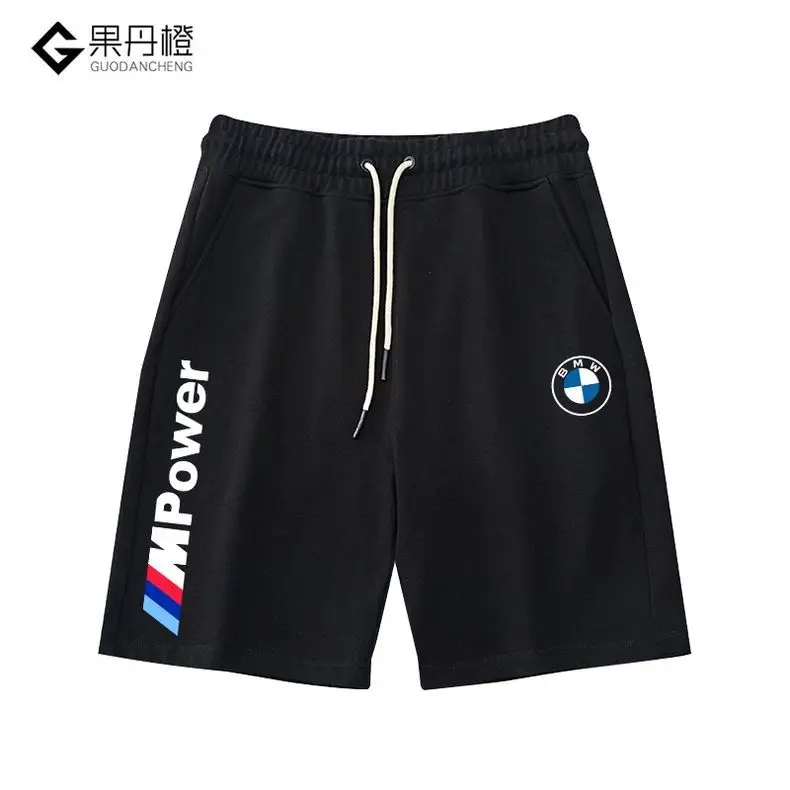 

BMW 2026 New Hot Series Car Motorcycle Shorts Customized Heavyweight Pure Cotton Summer Loose Casual Sports Five Quarter Pants