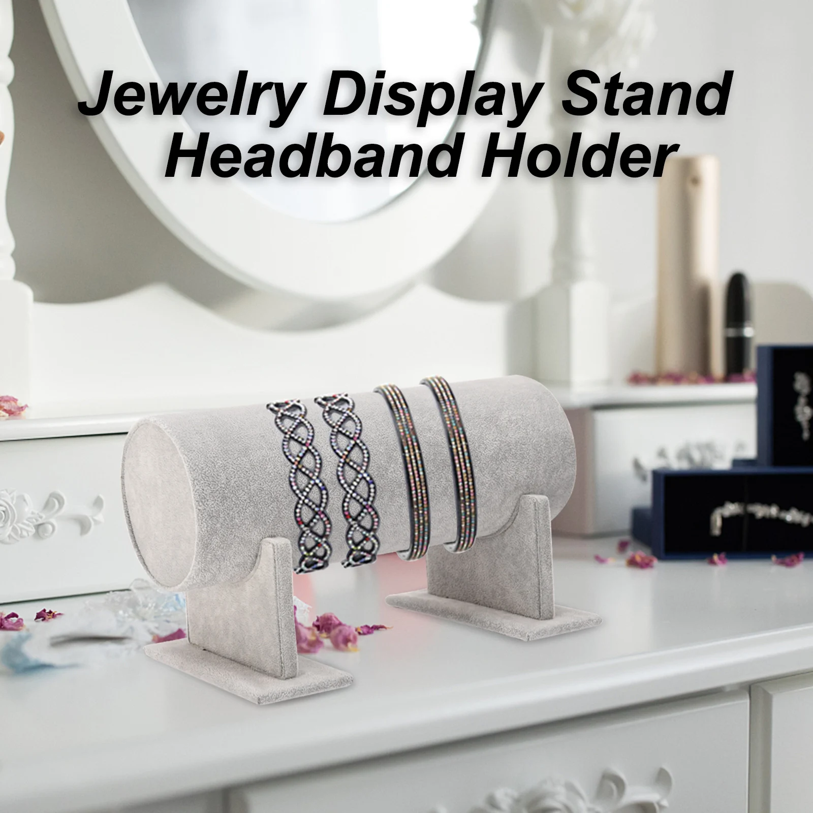 

Jewelry Display Stand Headband Holder Jewelry Headbands Headpieces Decorative Chains Showcase Organizer