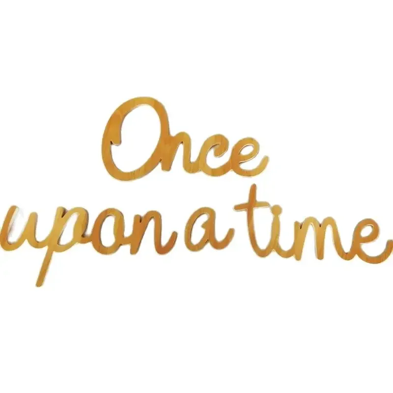 Custom Once Upon a Time Sign Wooden Letters for Nursery Word Cutout Playroom Sign Kids Room Decor Custom Wood Words Kids
