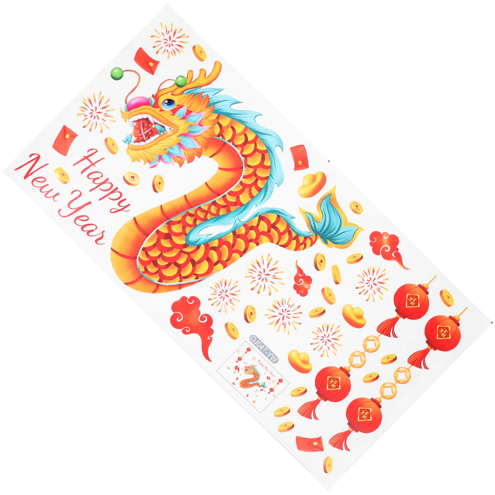 

Year of Dragon Window Sticker New Stickers Spring Festival Decoration Animal Chinese Decals Pvc Decorations Clings