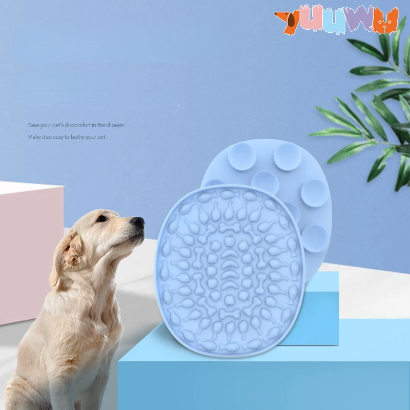 

Pet Sucker Licking Pad Silicone Dog Lick Mat Pet Placemat Relief Pad Slow Food Pad Dog Sucker Food Training Pet Dog Feeder Items