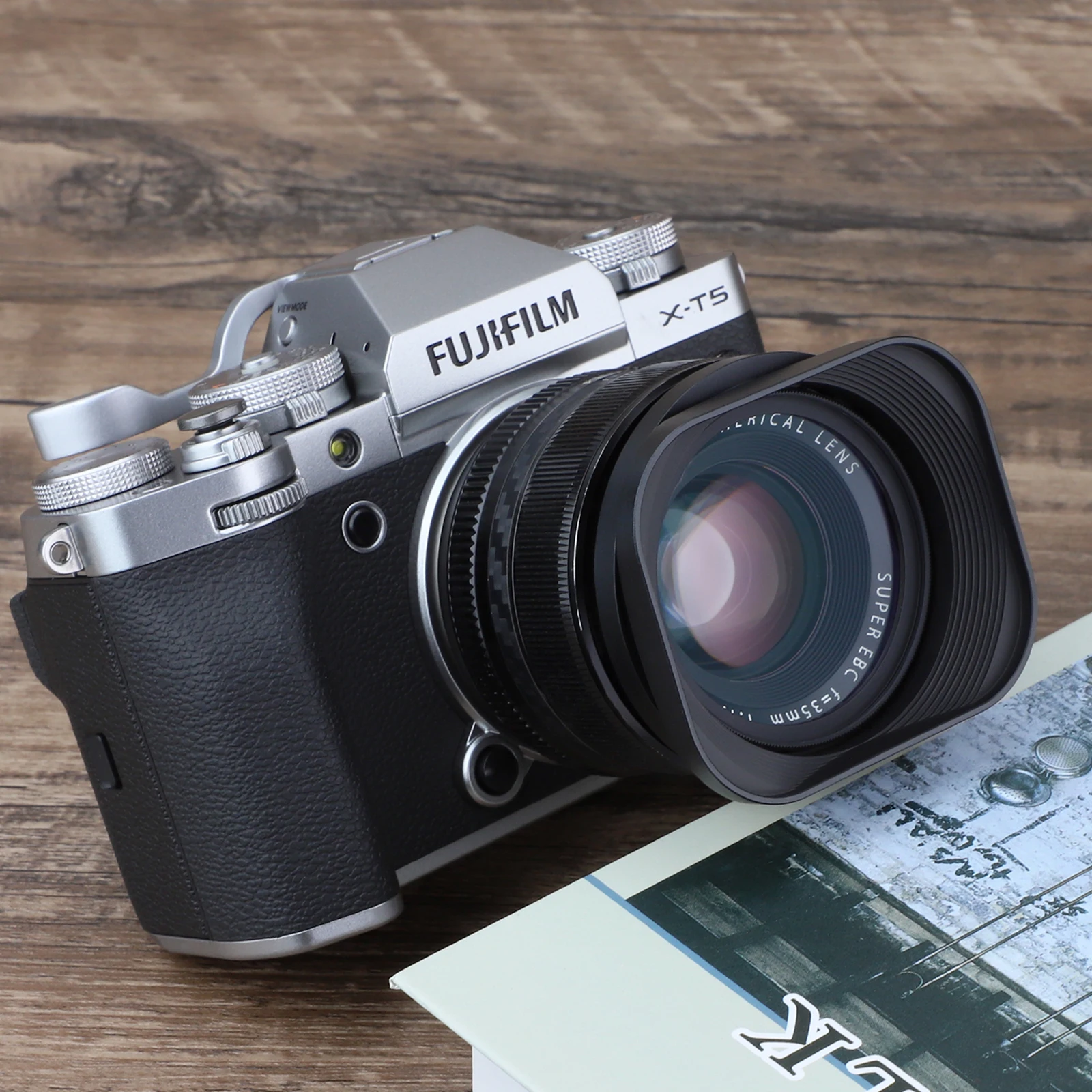 Haoge LH-X53 kwadratowa metalowa osłona przeciwsłoneczna odcień dla Fujifilm Fuji Fujinon XF 35mm F1.4 R / XF35mm/F1.4 R xf18mm F2 obiektyw