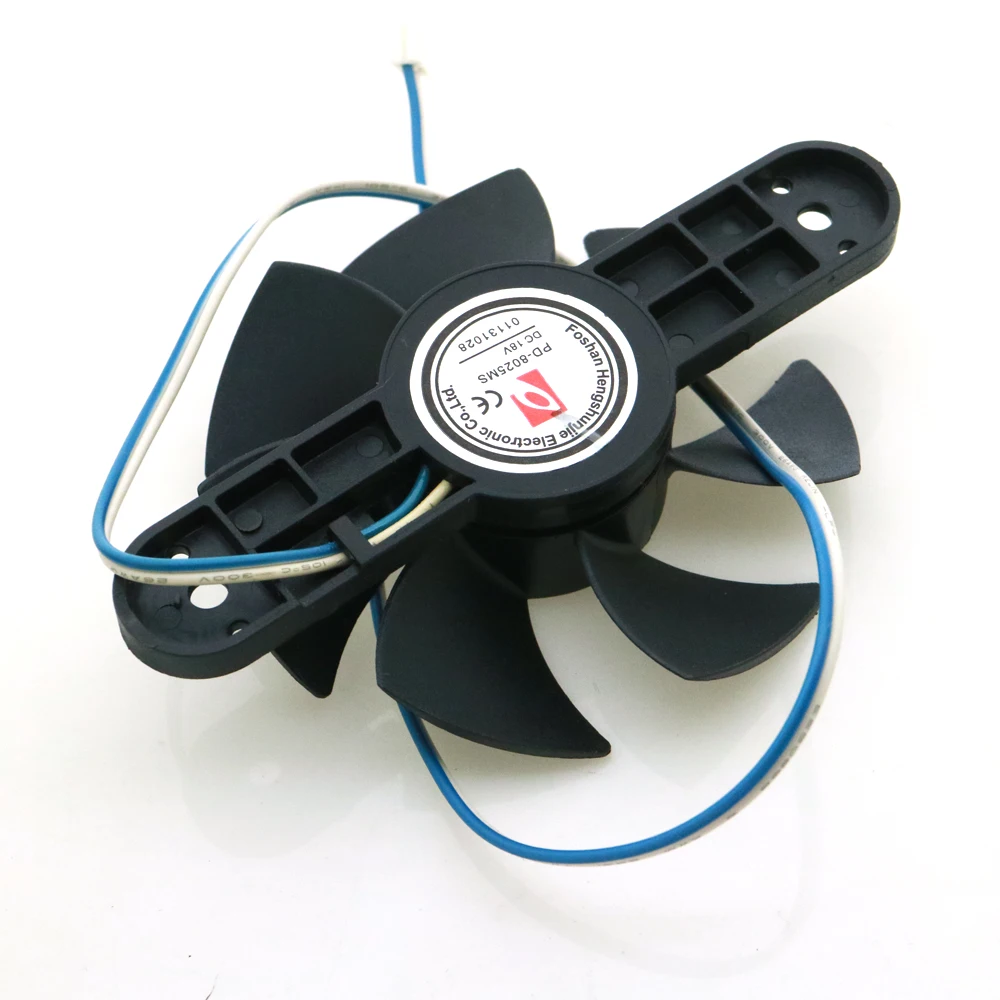 BRUSHLESS DC FAN TXWF-75 PD-8025MS 75mm 18VDC 0.18A 2Pin For C21-RH2101 RH2102 Induction Cooker Cooling Fan