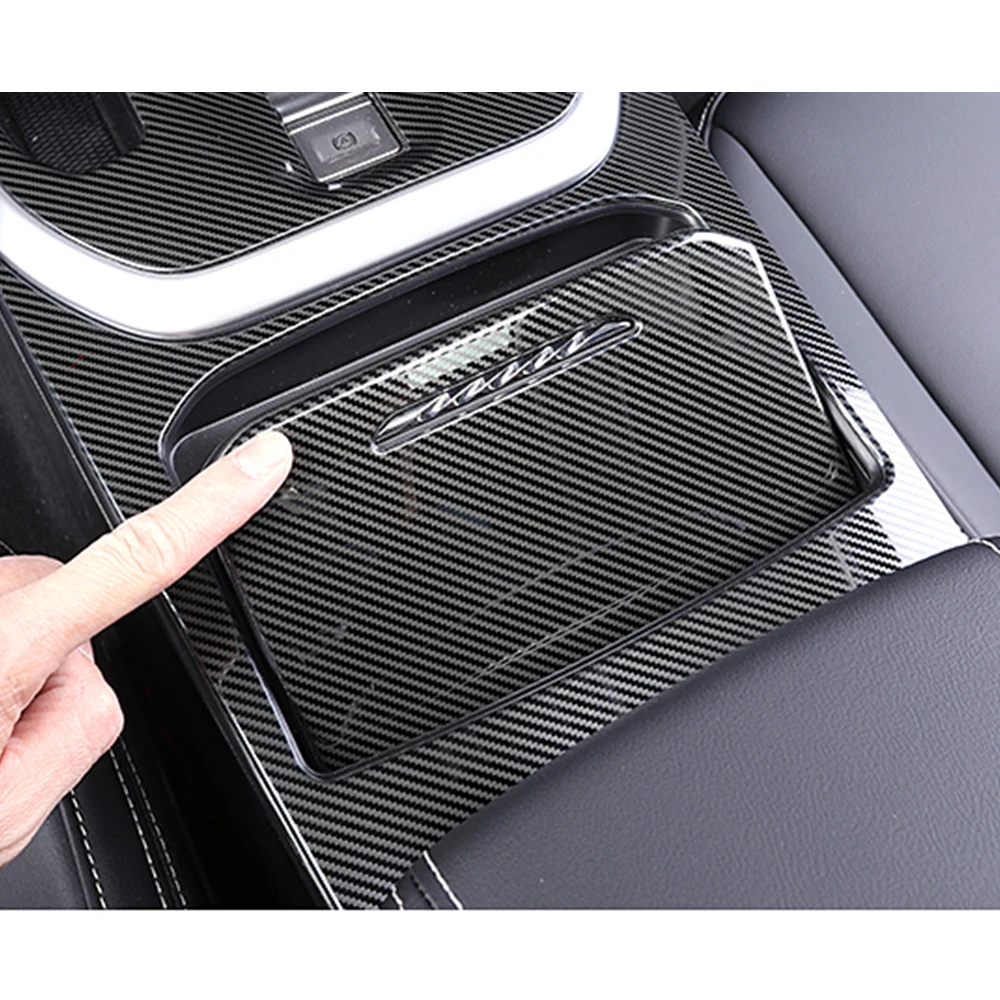 Interior Accessory For Haval Jolion 2021 2024 Car Center Control Storage Box Organizer Panel Cover Trim Stainless Steel Sticker