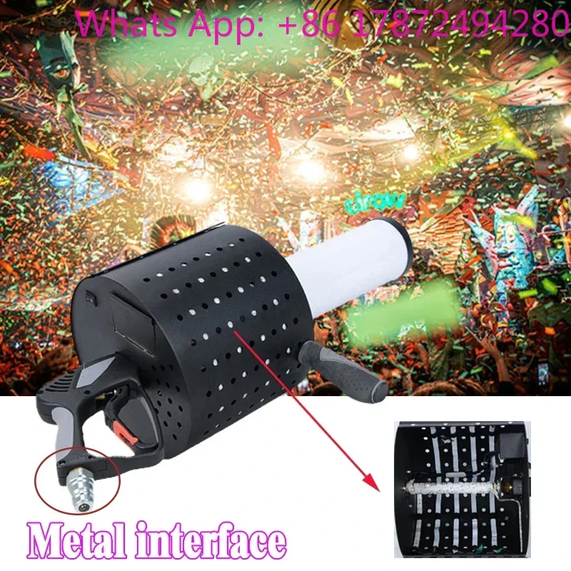 Night Club Disco DJ LED CO2 Confetti Machine 7m Spray Distance Wedding Confetti Cannon