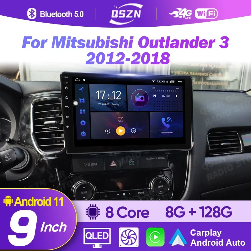 Android 12 Car Stereo Radio Multimedia Video Player For Mitsubishi Outlander 3 xl 2012 - 2018 GPS Navigation RDS 4G Carplay Auto