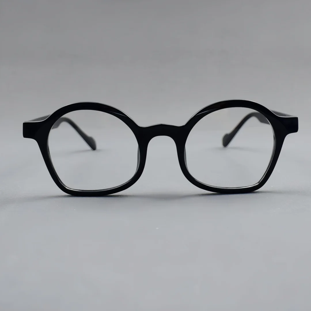 

Retro Fashion Board Glasses Frame Irregular Personality Eyeglasses Unisex Stylish Optical Frames for Men And Women