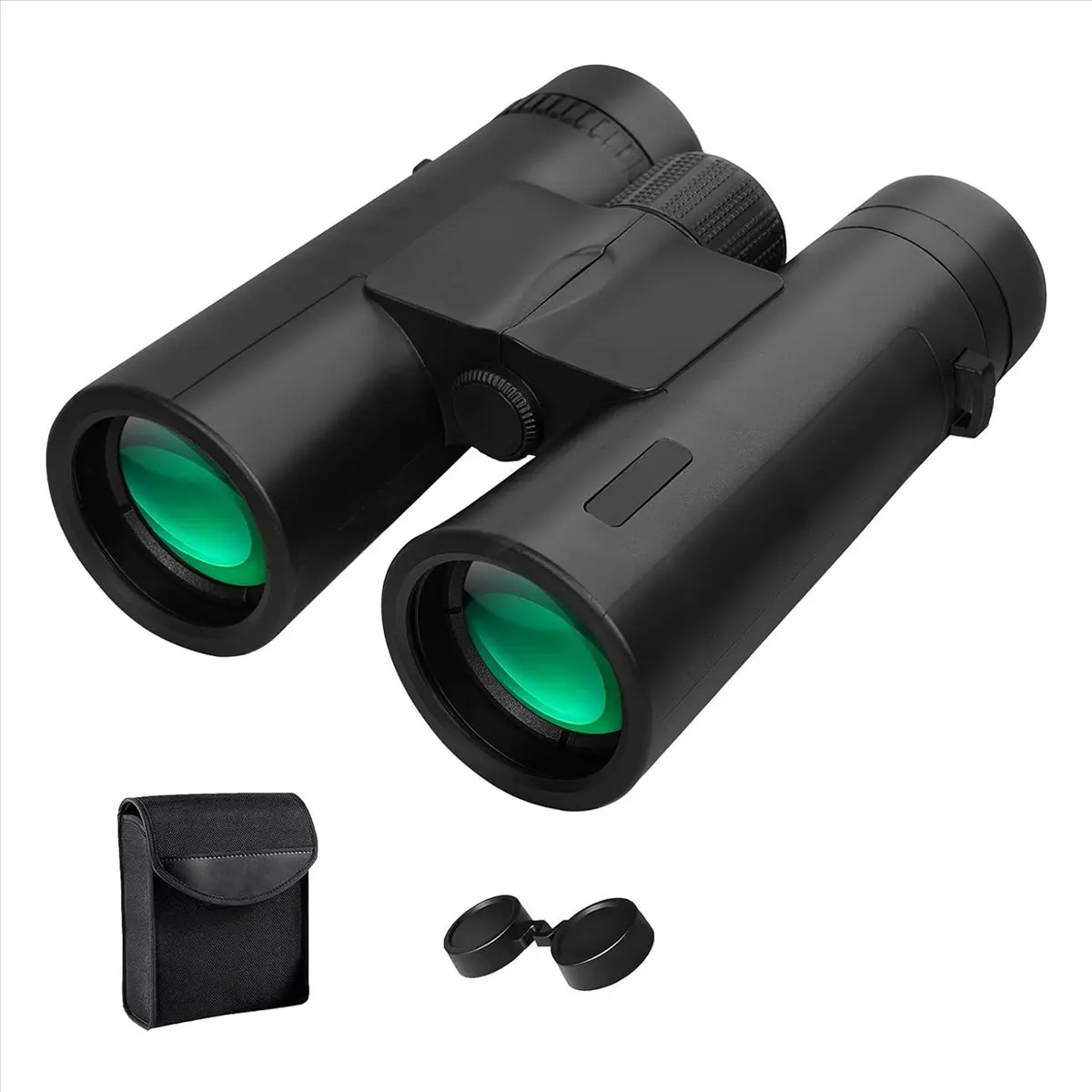 ABST 12x42 High Power Binoculars with Phone Adapter Waterproof Low Light Vision Binoculars for Bird Watching, Hunting, Travel