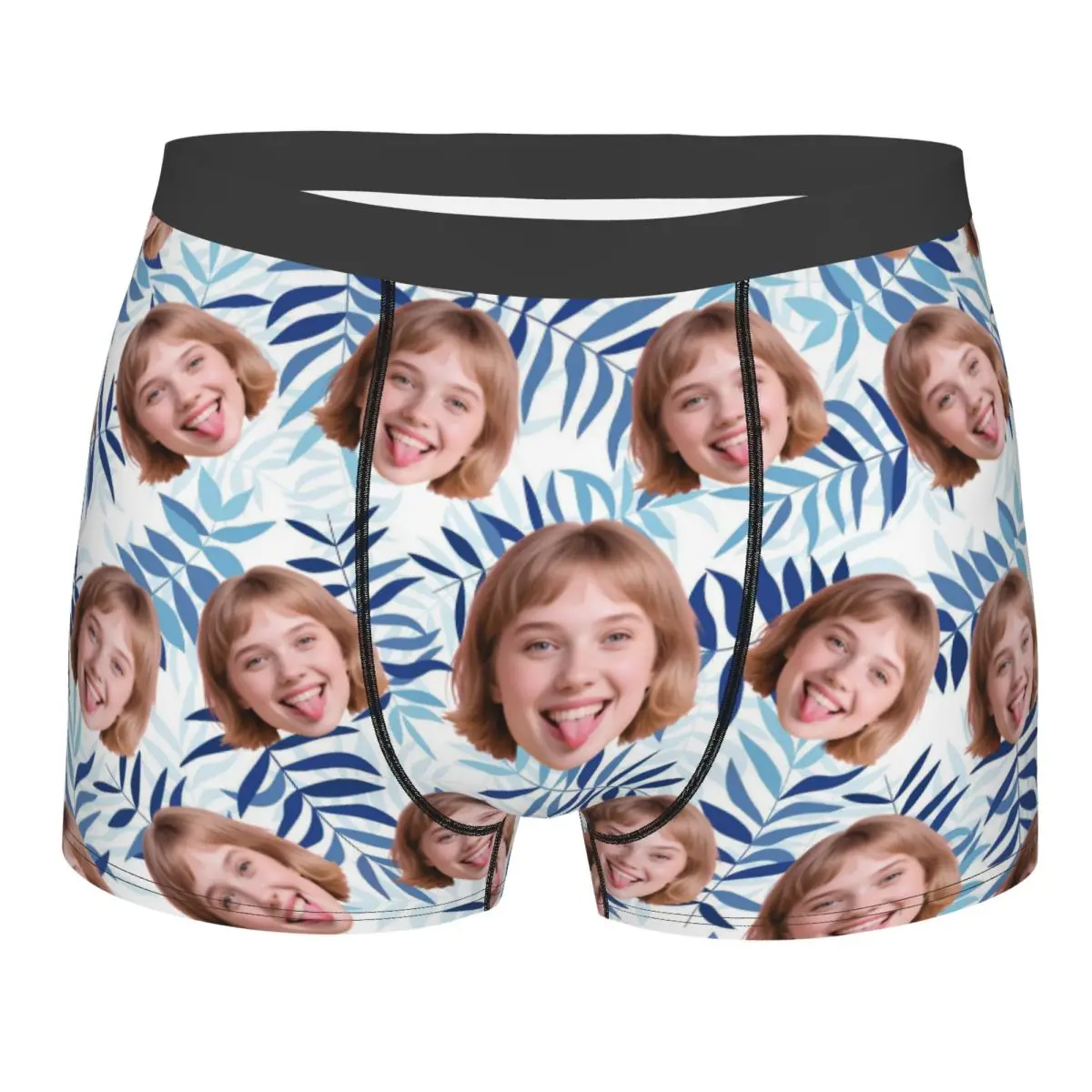 Custom Boxers Briefs Male Comfortable Personalized Face Photo Underwear Valentine's Day Wedding Gift For Husband Boyfriend