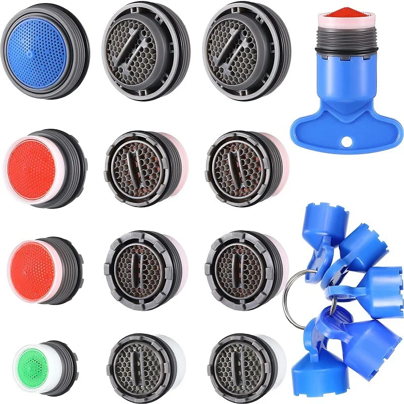 Coin Type Faucet Inlaid Aerator Filter Filter Aerator Wrench Removal Tool Set  Kitchen Items