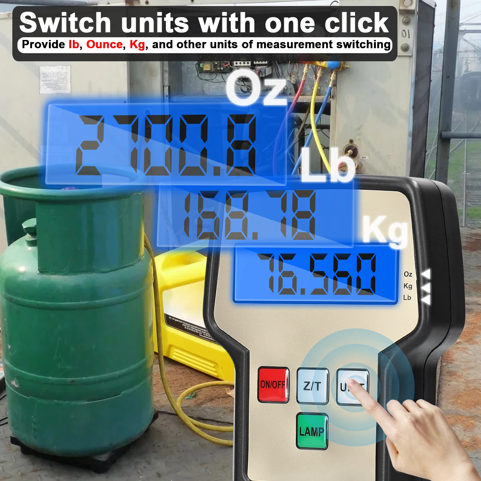 Digital Refrigeration Scale High Precise Electronic Scale for Refrigerants Refilling Central Air-conditioning andEquipment Tools