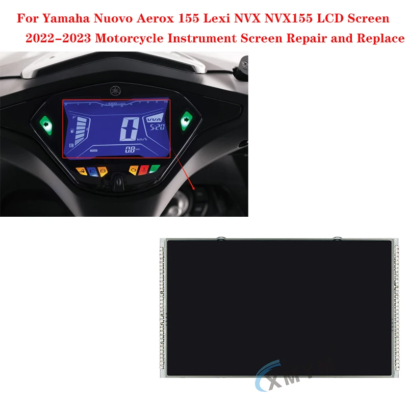 For Yamaha Nuovo Aerox 155 Lexi NVX NVX155 LCD Screen 2022-2023 Motorcycle Instrument Screen Repair and Replace