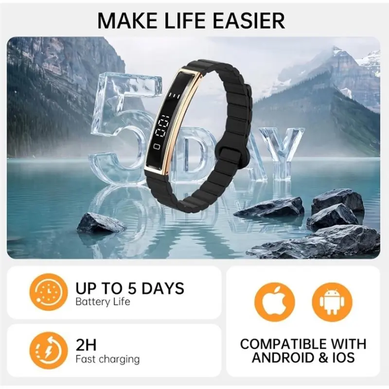 A53M-Smart Band For Women Men Fitness, Health Tracker With Heart Rate Sleep Monitoring Waterproof Multi-Sport Mode Smart Bracele