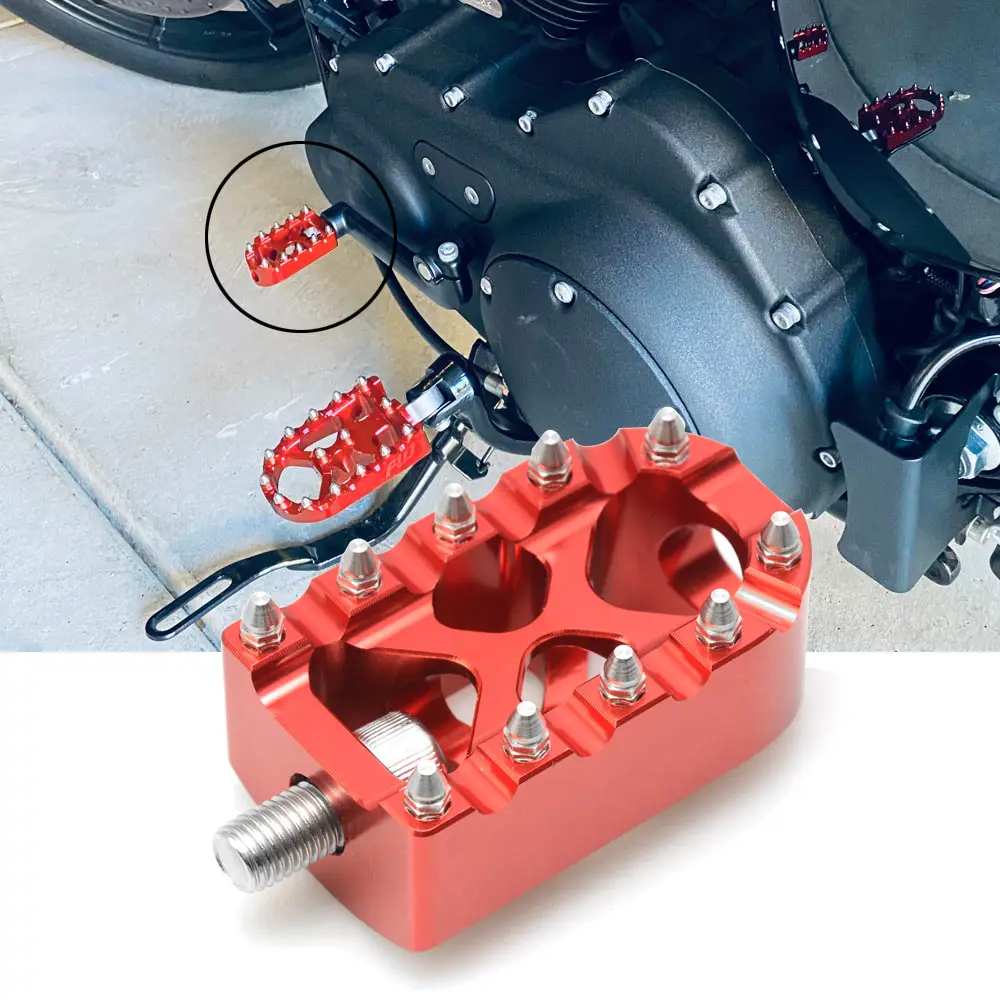 

Motorcycle Floorboard Riot Foot Pegs Footrest Pedals Shifter Peg For Harley Touring Street Glide Road Glide Electra Glide Dyna