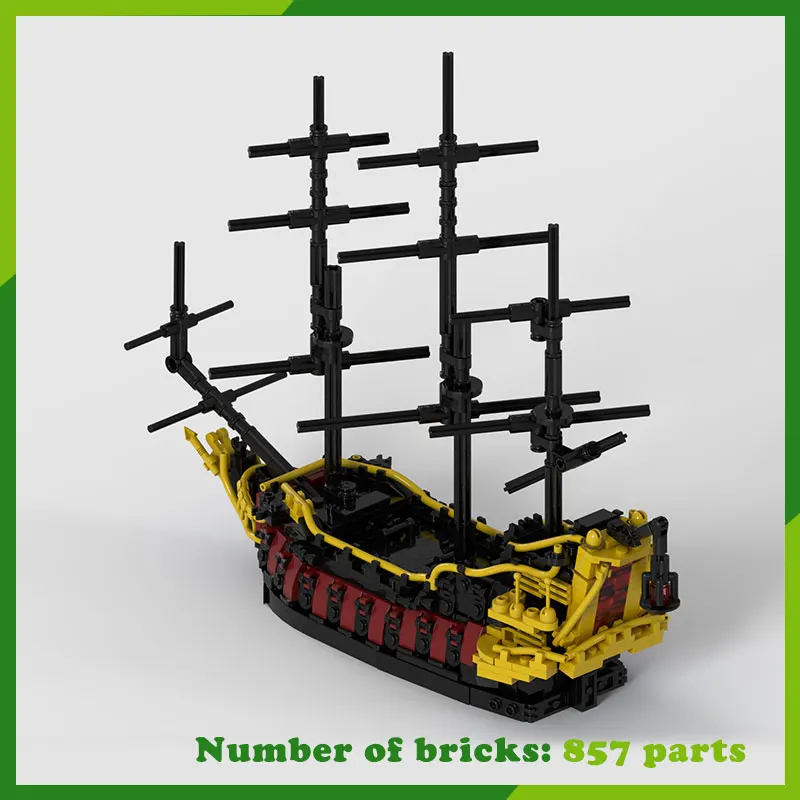 MOC Building Blocks Battleship Ship Warship Frigate Cruiser Boat Model DIY Bricks Birthday Gift Creative Assemble Toy 875PCS