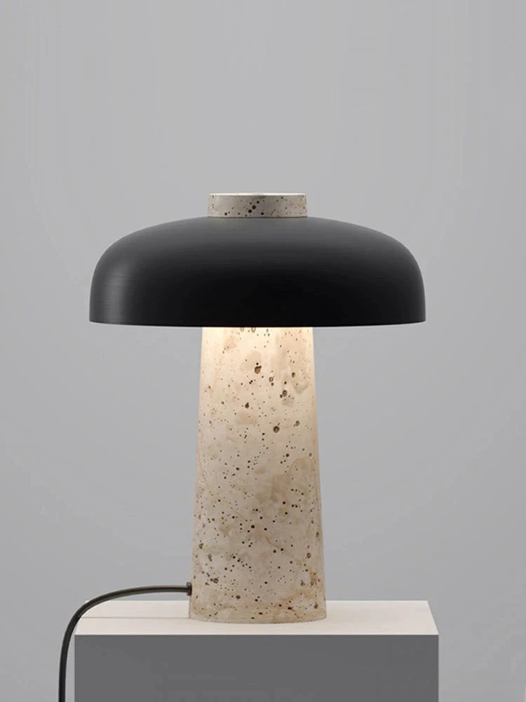 

Danish Designer Wabi-sabi Yellow Cave Stone Mushroom Table Lamp Bedroom Bedside Desk Lights Living/Model Room Coffee Table Salon