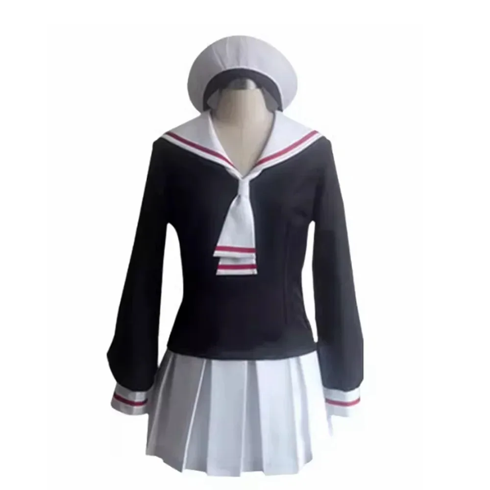 

Forxe унисекс аниме Cos KINOMOTO SAKURA костюмы для косплея модные комплекты на Хэллоуин индивидуальный размер