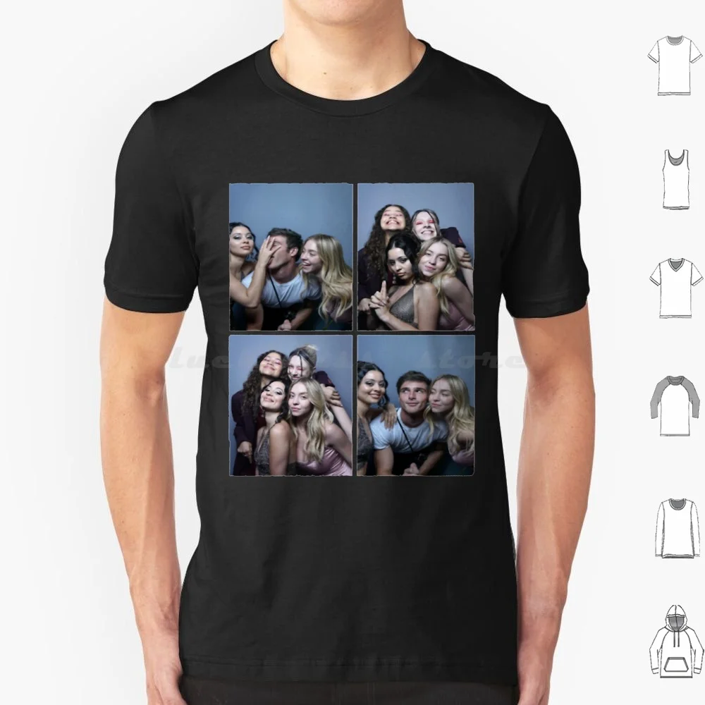 Euphoria Cast Photobooth T Shirt 6xl Cotton Cool Tee Photobooth Booth Pop Culture Malec Strips Machine Selfie Malec Photobooth