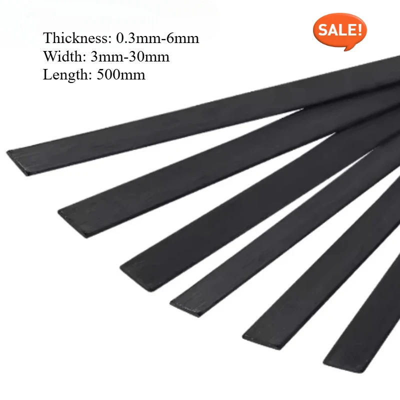 1-10pcs Thick 0.3-6mm Carbon Fiber Sheet High Strength Carbon Fiber Strip for RC Model Airplane Diy Quadcopter