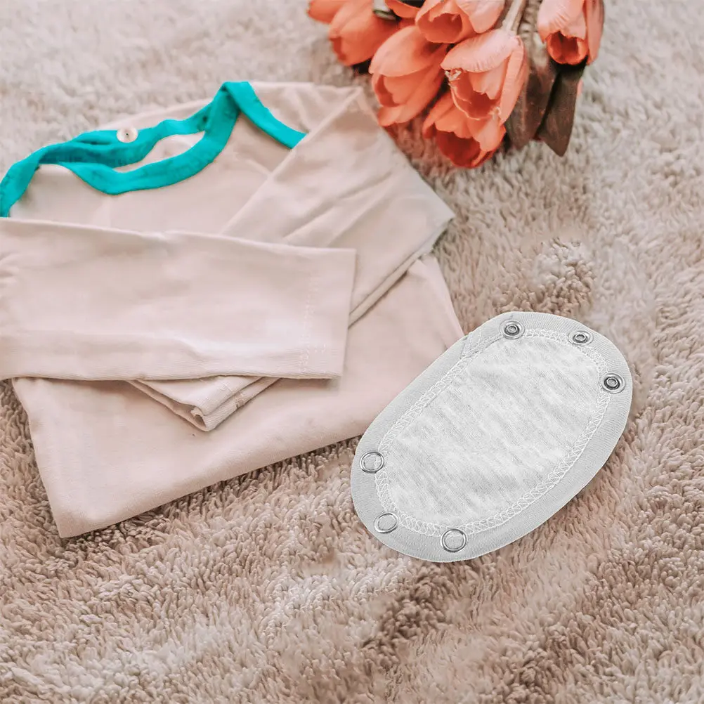 2Pcs Cotton Bodysuit Extender Snap Extender for Baby Rompers Jumpsuits Extend Tool Versatile Comfortable Indoor Outdoor Travel