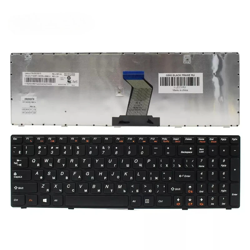 Russian FOR LENOVO G580 Z580 Z585 G590 Z585 Z580A Z585A G585 RU Black border laptop keyboard