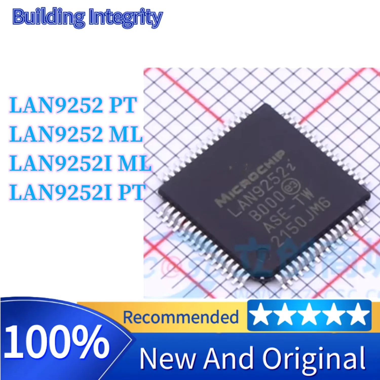 LAN9252I/PT LAN9252I/ML LAN9252/ML LAN9252/PT New Original Authentic Ethernet Chip IC