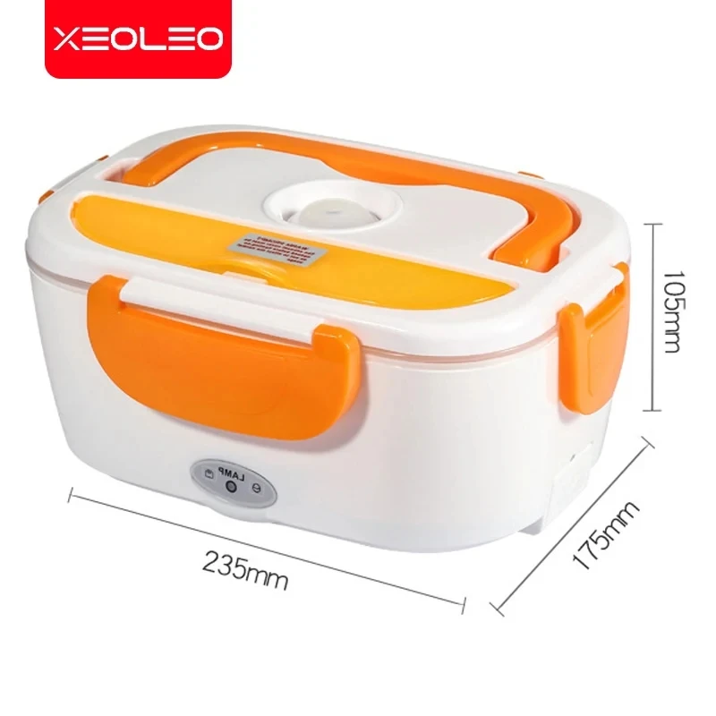 Xeoleo-ポータブル電気弁当箱,12V,ミニ弁当,梱包済み,持ち運びに便利,サーマル