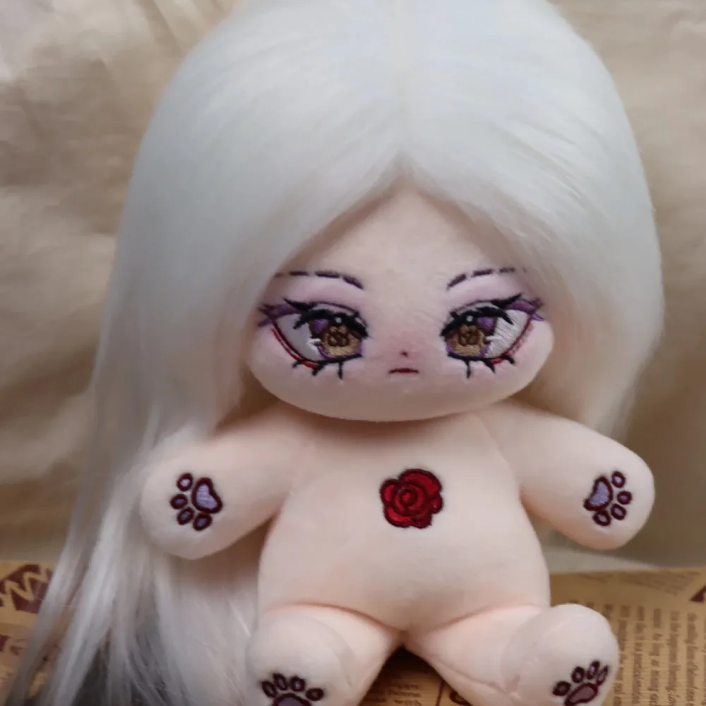 手作り20cm IDVコットン人形 心理学者エイダ 患者エミール ソフトボディ ドレスアップ コスプレ アニメ フィギュア ぬいぐるみ コレクション おもちゃ ギフト