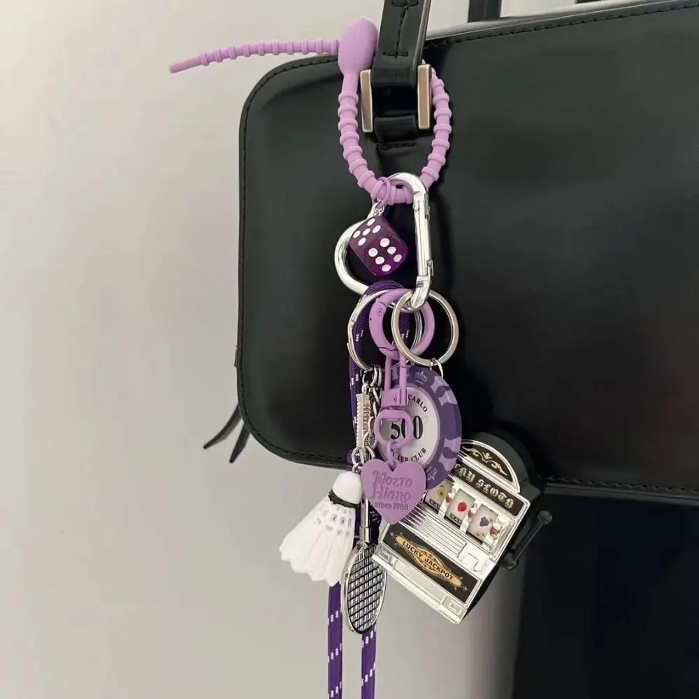 جديد الإبداعية حقيبة معلقة المفاتيح زوجين مشبك معدني الهاتف كيرينغ المنسوجة حبل مجوهرات اكسسوارات حقيبة الملحقات