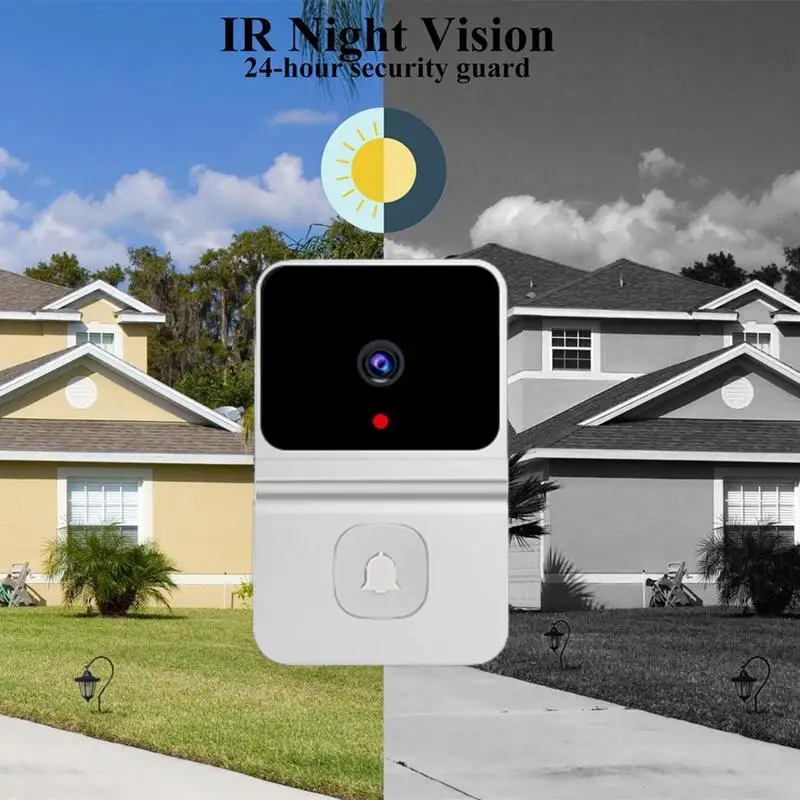 Smart WiFi Video Doorbell Camera Visual Intercom With Chime Night Vision IP Door Bell Wireless Home Security Camera