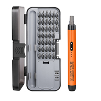Orange Electric Screwdriver Set Precision Power Tool Kit Rechargeable Wireless Mini Small Bits for Mobile Cell computer Repair