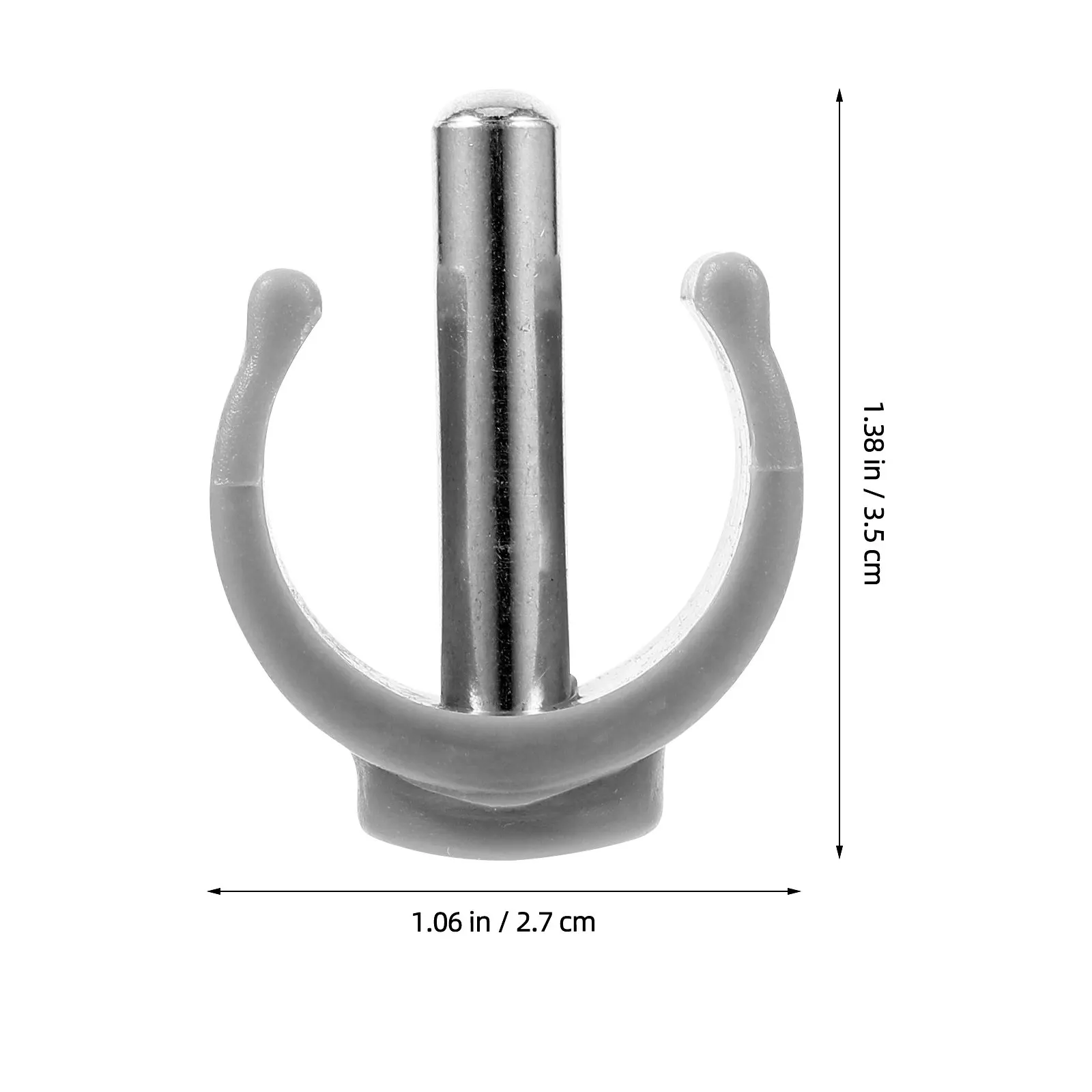 4Pcs Walker C Shape Buckle Clips Folding Clamp Replacement Crutches Cane Clips Stable Attachment for Mobility Aids Accessories