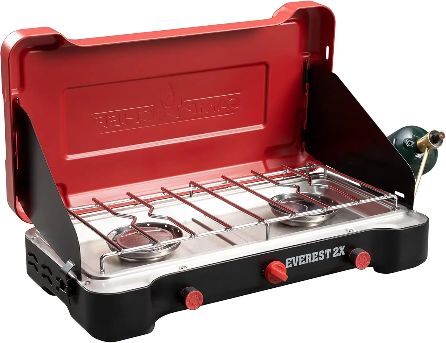 Portable Propane Camping Stove, Dual Burners, 40,000 BTUs