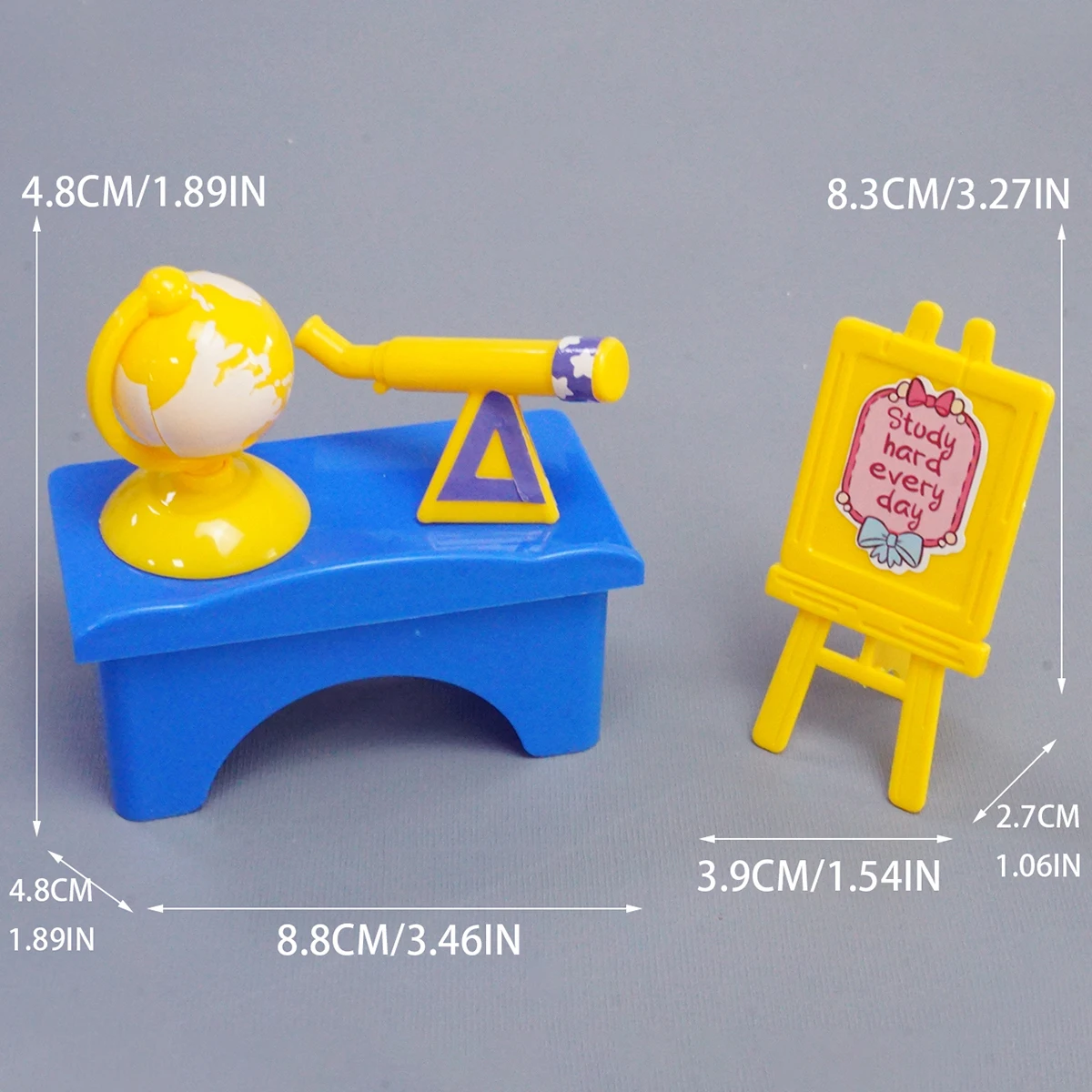 ミニ教室ドールハウスデスクチェア黒板ミニチュア学校プレイセット家具アクセサリーモデル装飾子供のおもちゃギフト