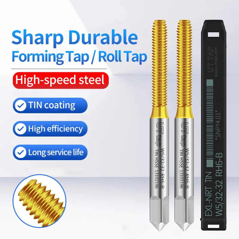 UT TAP 1 قطعة HSSE تشكيل طلاء النانو البريطاني/لفة الحنفية BSW 1/8 5/32 3/16 7/32 1/4 5/16 3/8 1/2 غرامة المسمار صنبور لولبي اليد اليمنى