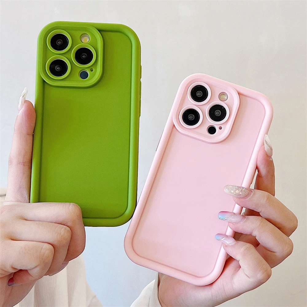 

Soft Liquid Silicone Candy Color Phone Case For iPhone 15 Pro Max 13 11 12 14 Plus X XS XR Camera Protection Shockproof Cover