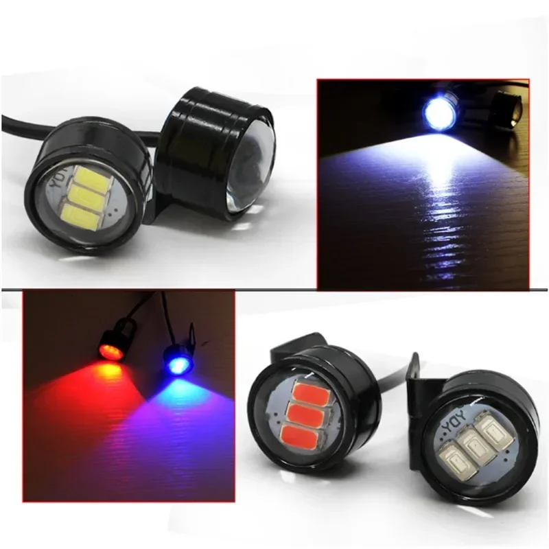 For Motorcycle Fog Lights, Headlights, Daytime Running Burst Flash, Super Bright Driving Lights, Eagle Eye LED Reverse Signa view 5