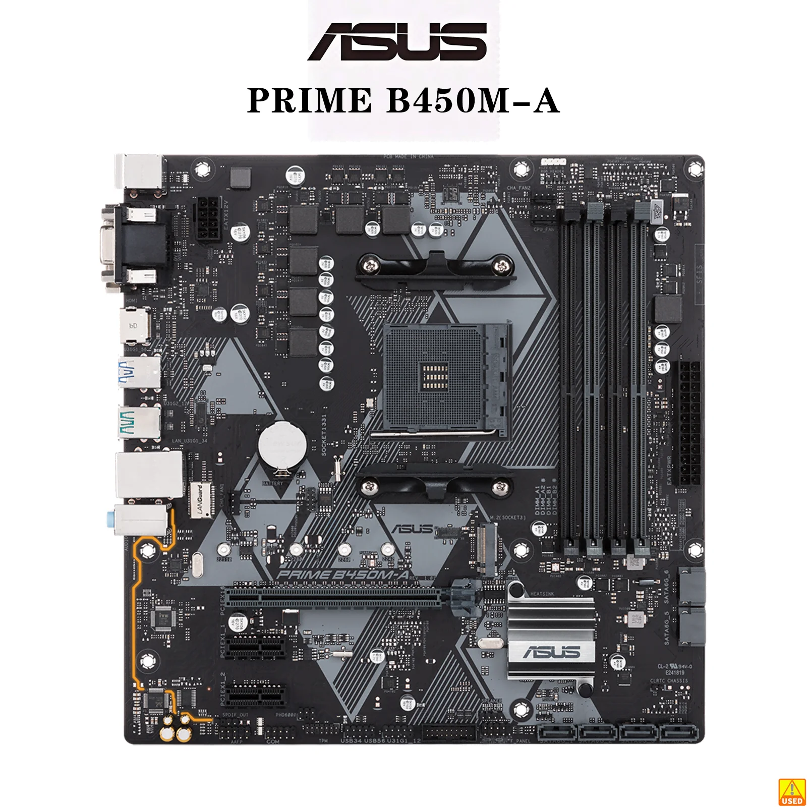 Image of ASUS PRIME B450M-A Mainboard Sockel AM4 CPU DDR4 4400 OC Speicher Chipsatz B450 Hauptplatine