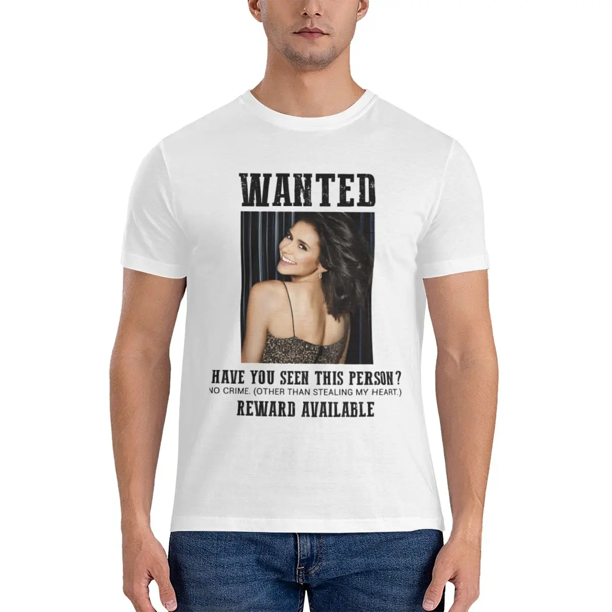 Men's T-Shirts Wanted Nina Dobrev Fashion Cotton Tee Shirt Short Sleeve Nina Dobrev T Shirt Crew Neck Tops Gift