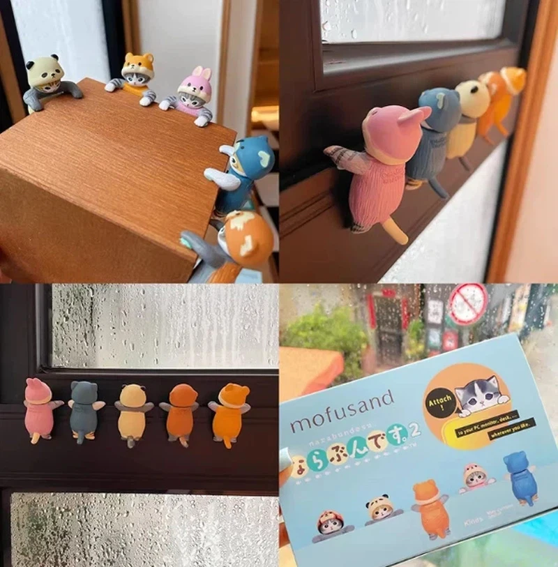 

Новая коллекционная фигурка кошки в позе лежащей, в стиле Blind Box, декоративная мини-фигурка животного в костюме, модная игрушка для фанатов, подарок для коллекционеров