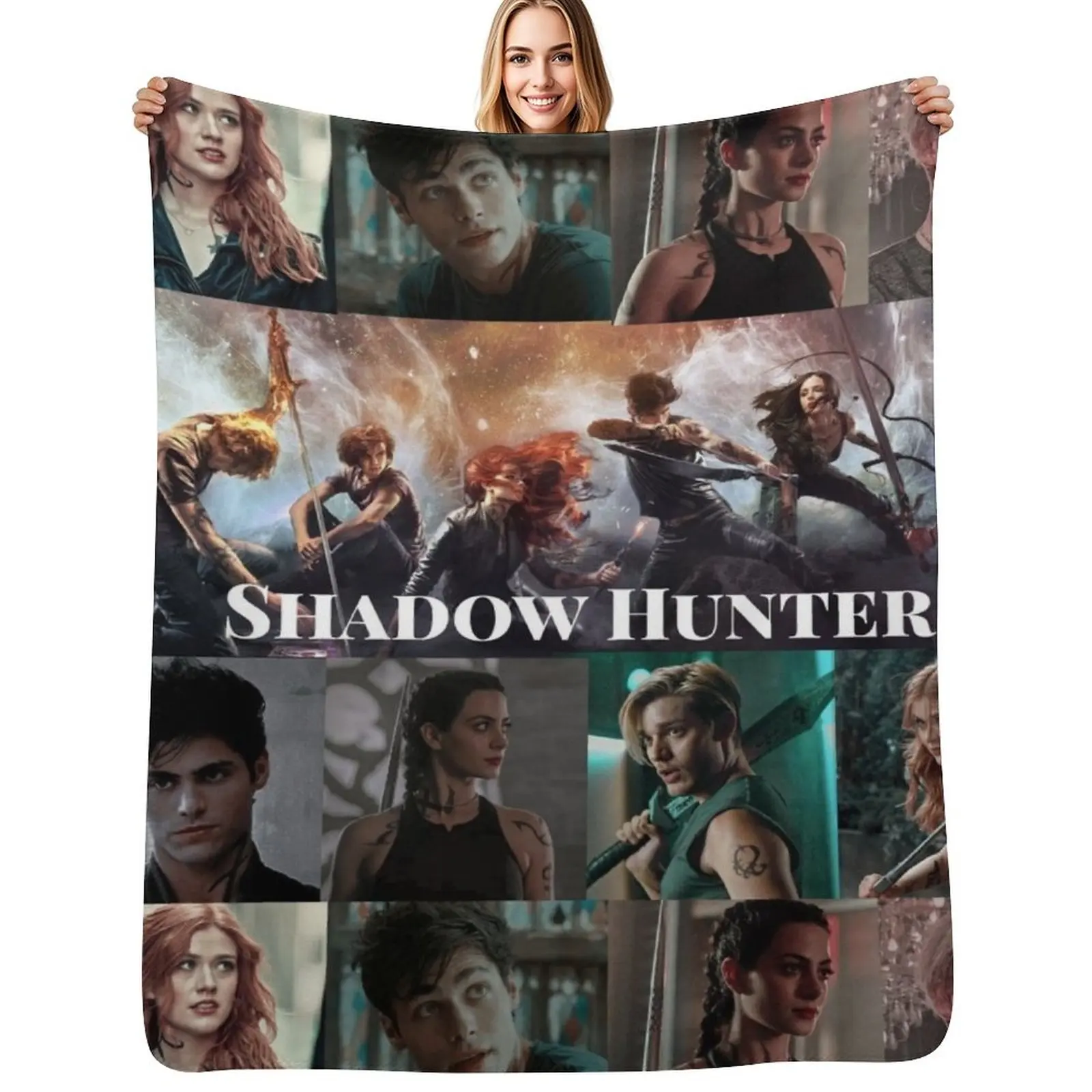 

Shadow Hunters Throw Blanket Vintage blankets ands Beach Blanket