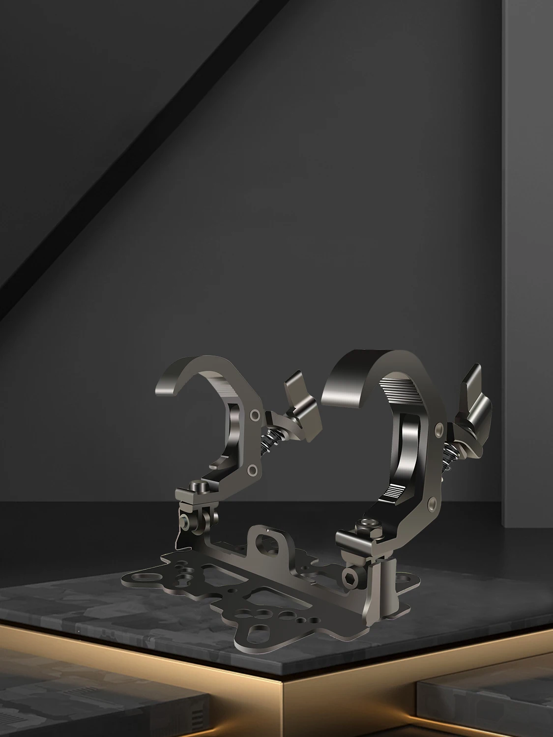 2-4 Stück/Bühnenlicht-Haken, klappbare Klemme, Aluminium-Traversenrohrklemme, belastbar bis 200 kg, geeignet für 230W Beam-Licht-Zubehör