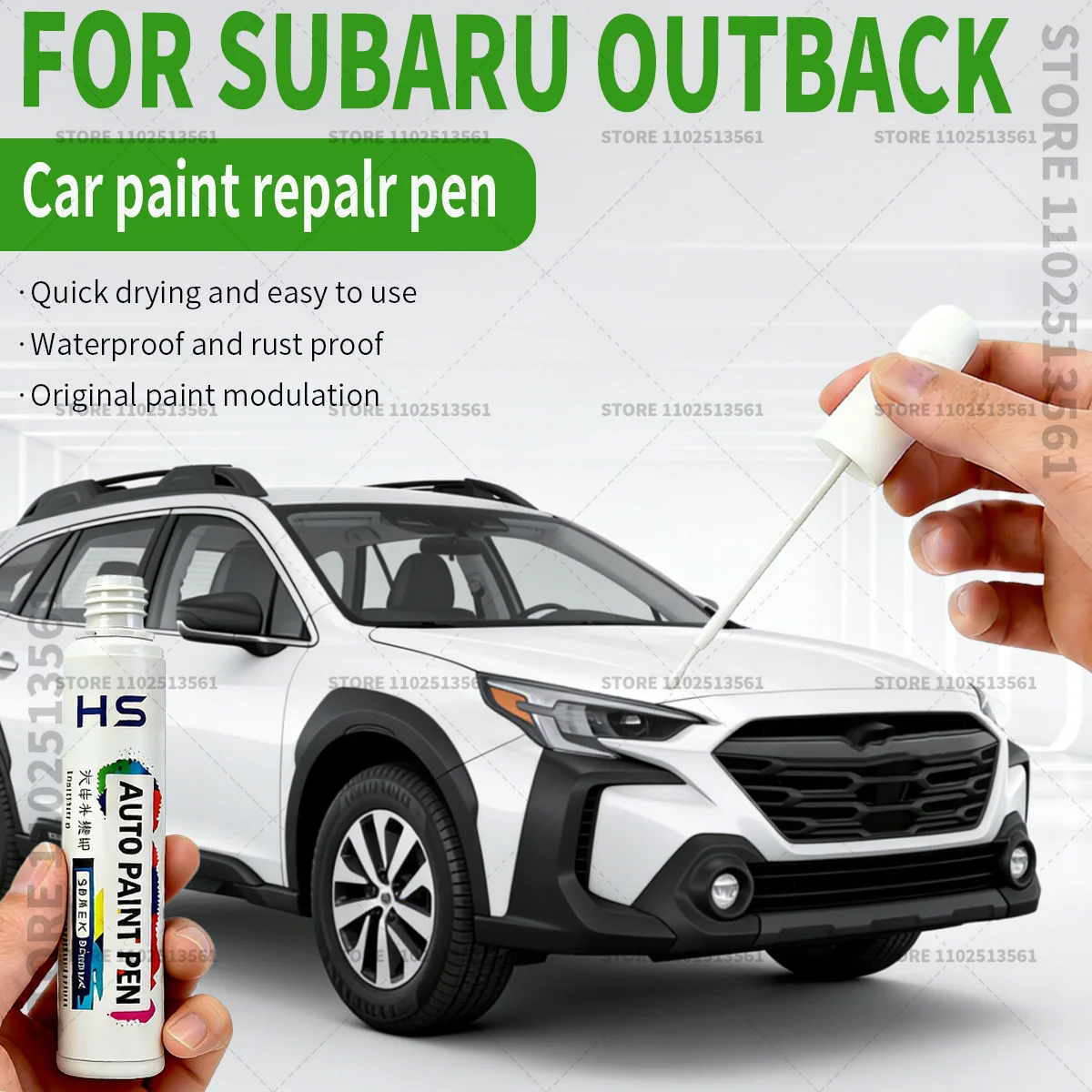 Car Paint Repair Pen Touch Up Scratch Remover DIY Auto Accessories Blue White Black Silver Brown For 1999-2025 Subaru Outback