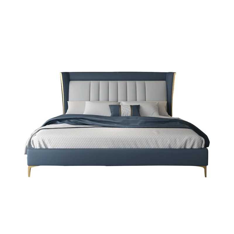 #Queen Frames Designer Bed Nature Style Floor Bedding Double Bed Wooden Design European Muebles Para Dormitorio Nordic Furniture